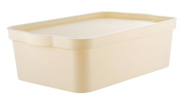 Ящик для хранения Keeplex Happy 14 л 45,2х29,8х14 см топлёное молоко                            